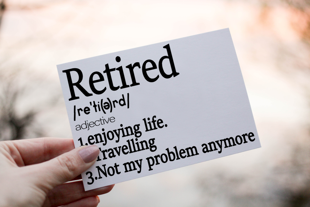 Retirement Dictionary Card, Retirement Card, Personalised Card